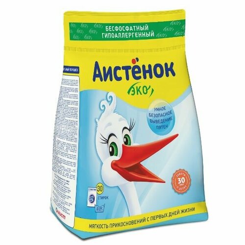 Стиральный порошок аистенок ЭКО пэт упак 240кг гипоаллергенный 3 шт 3234₽