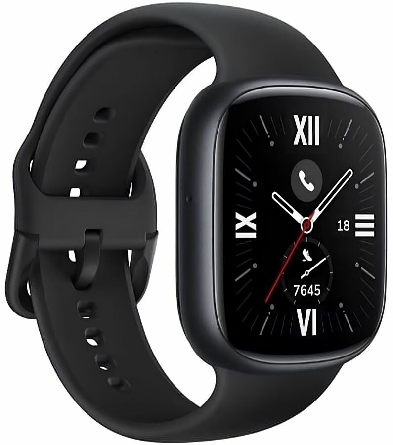 Смарт-часы Honor Watch 4 TMA-B19, 45.3мм, 1.75", черный / черный [5502aarj]