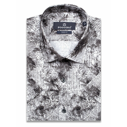Рубашка POGGINO, размер XXL (45-46 cm.), серый