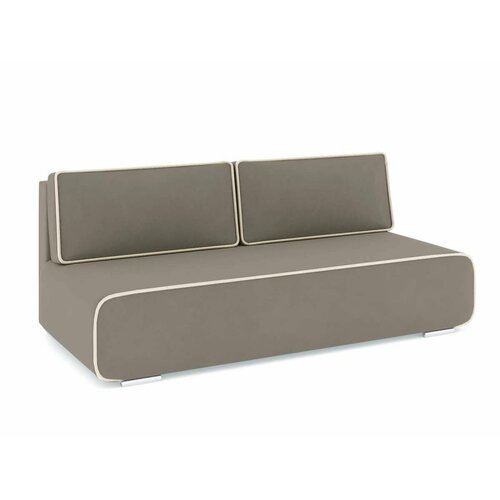 Диван Лаки Велюр Зара Лайт Браун 05 кант Велюр Зара Крим 02