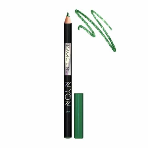 N`YON Стойкий карандаш для глаз MAGIC LINE, 004 зеленый сияющий