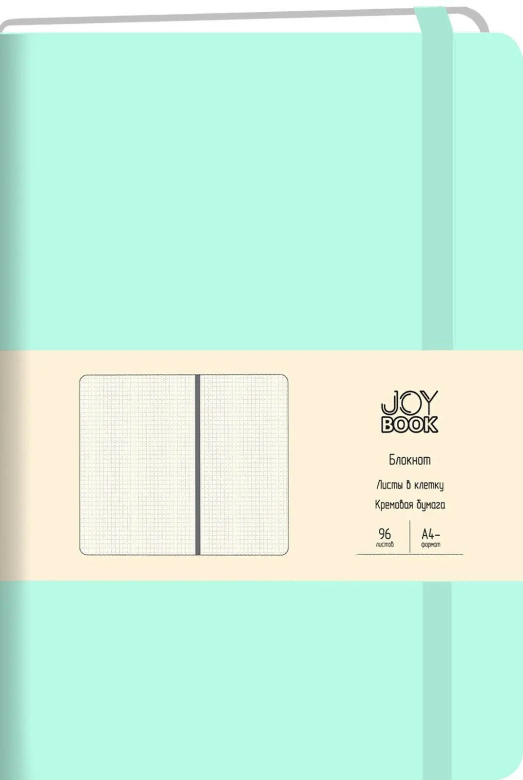 Блокнот Joy Book. Ментоловый, 96 листов, А4-, клетка Listoff - фото №3