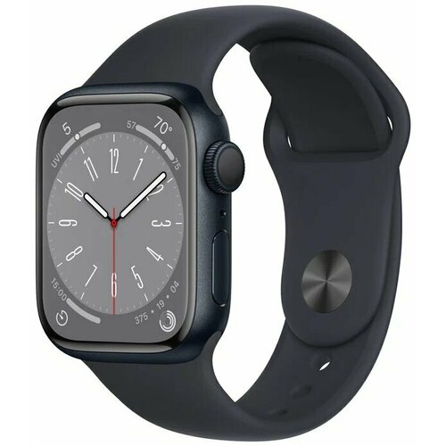 Умные часы Apple Watch Series 8 41 мм Aluminium Case ML midnight Sport Band 4250000₽