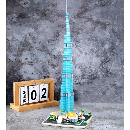 Конструктор 3Д из миниблоков RTOY Бурдж-Халифа, 1681 деталей - YZ053