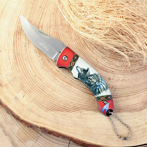 Нож складной Апачи 16см, клинок 67мм/1,5мм (1шт.) роза апачи кордес