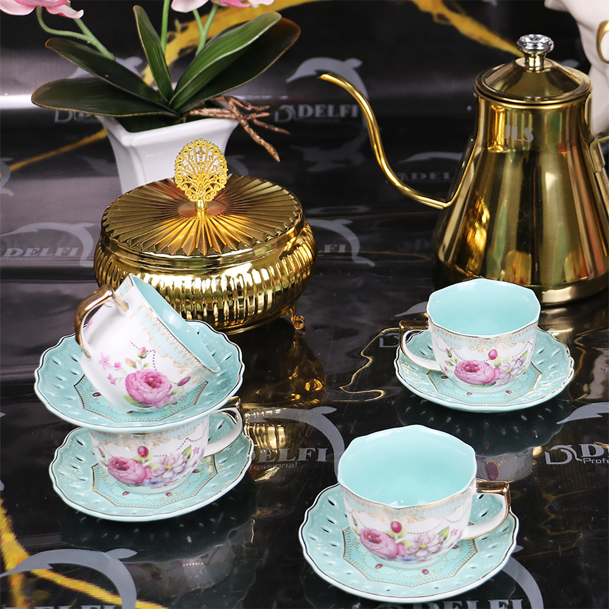 фото Кофейный сервиз на 6 персон Delfi Professional