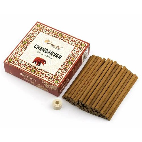 Dhoop Sticks CHANDANVAN, Aromatika (Безосновные благовония чанданван, Ароматика), 100 г.