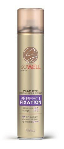 Лак для волос SoWell Perfect Fixation Совершенная фиксация сверхсильной фиксации 5, 75 мл - фото №3