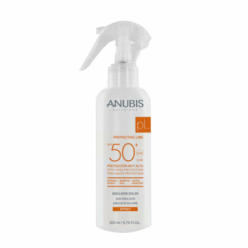 Эмульсия cолнцезащитная со спреем SPF50+ 200 мл ANUBIS Protective Line Sun Emulsion Spray SPF50+ 200 мл