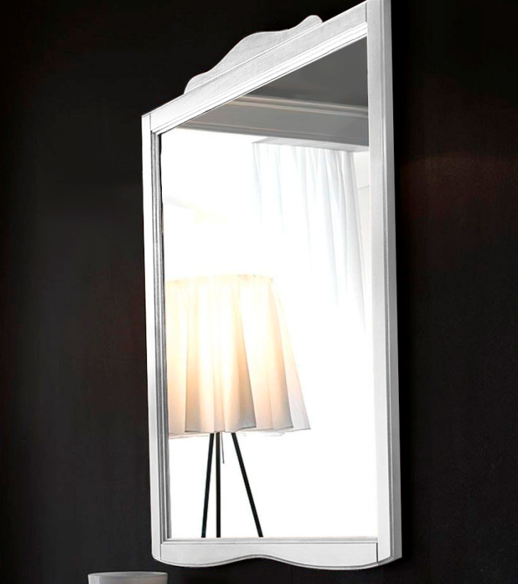 Kerasan Retro Зеркало в деревянной раме 92xh116 см, цвет белый матовый 734530