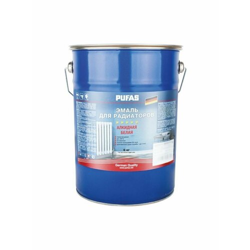 Эмаль для радиаторов PUFAS белая 6кг 6624₽
