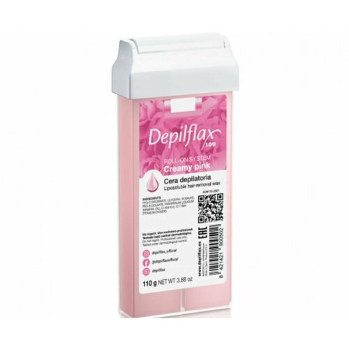 Depilflax Воск в картриджах Розовый 110 г Creamу Pink - плотный для чувствительной кожи 490₽