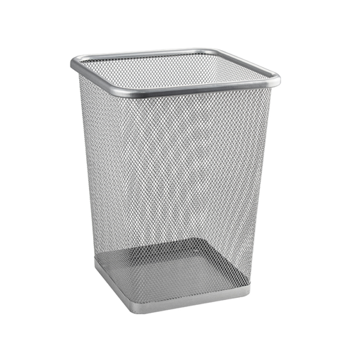Ведро квадратное 10 л сетчатое офисное металлическое без крышки 1339₽