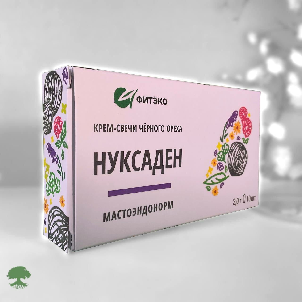 Косметика С Лечебным Эффектом Крем-свечи на Черном Орехе Нуксаден МастоЭндоНорм, 10 шт - Фитэко / для Женского Здоровья