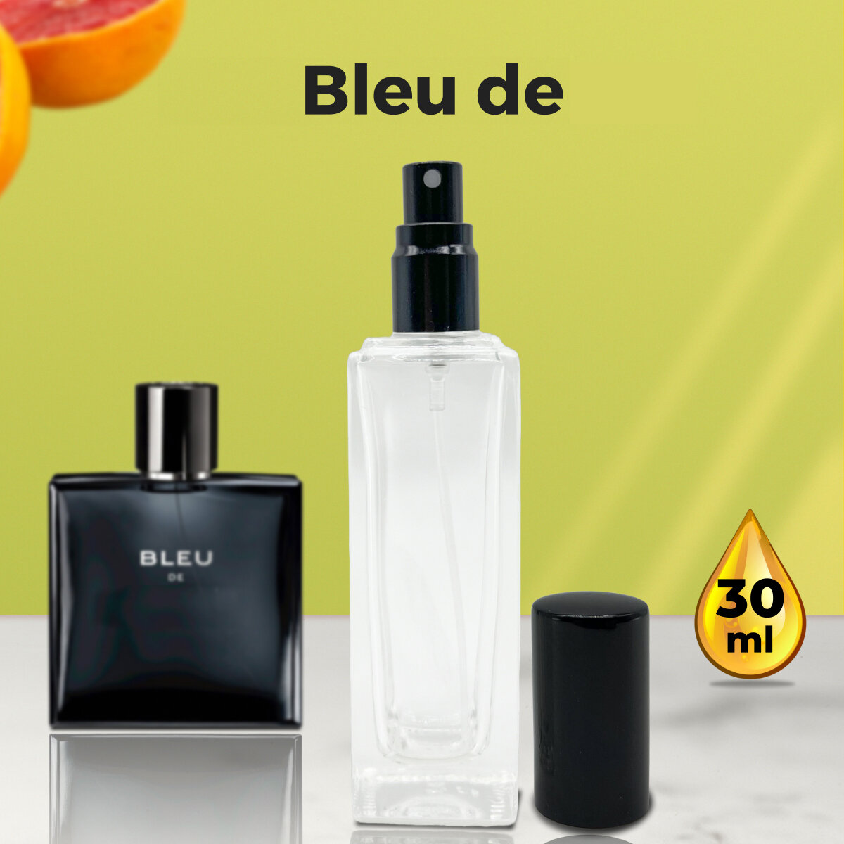 "Bleu De" - Духи мужские 30 мл + подарок 1 мл другого аромата