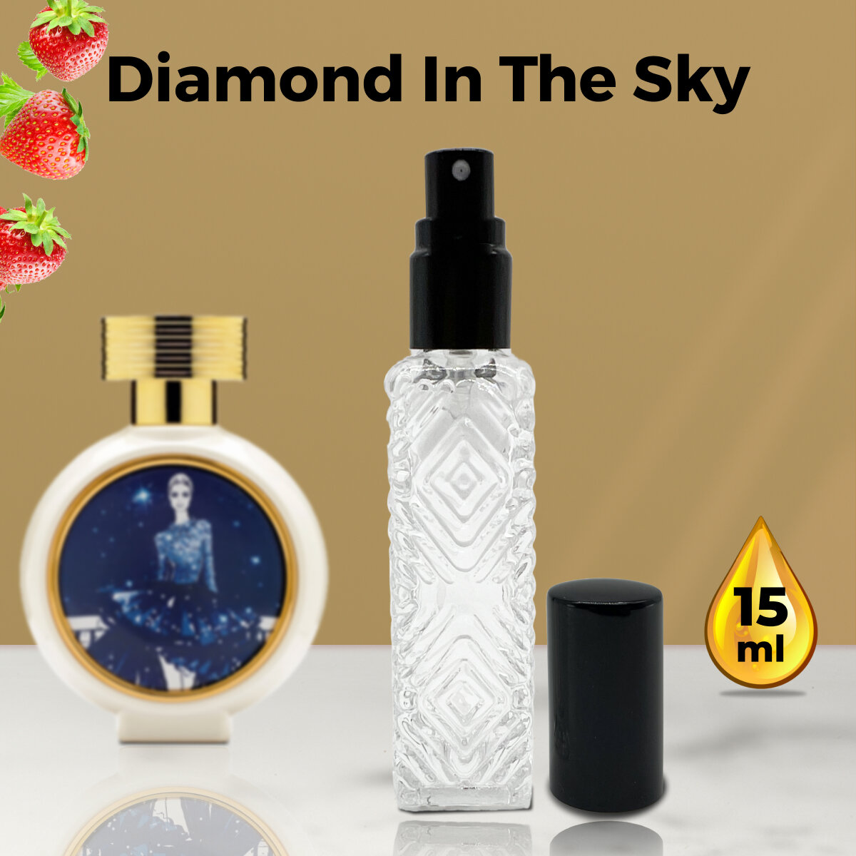 "Diamond in the Sky" - Духи женские 15 мл + подарок 1 мл другого аромата