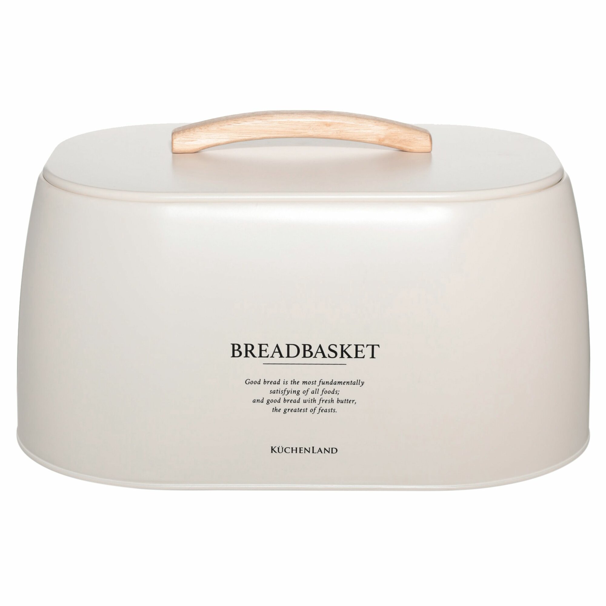 Хлебница 33х23х18 см металл/дерево овальная молочная Course