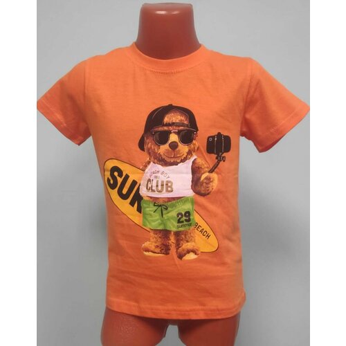 Футболка BONITO KIDS, размер 98, оранжевый футболка bonito kids размер 98 оранжевый