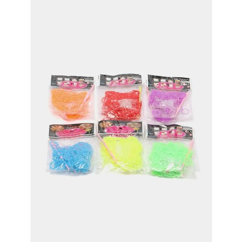 Набор резинок для плетения 6 цветов 2100 штук с фруктовым запахом!