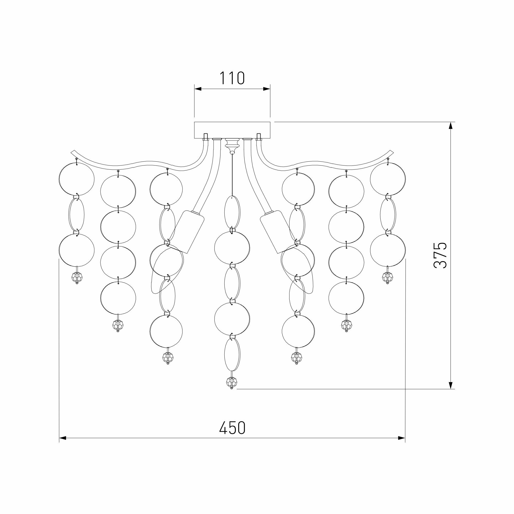 Люстра Bogates BOLLA 334/9 4690389170201 Bogate's - фото №6