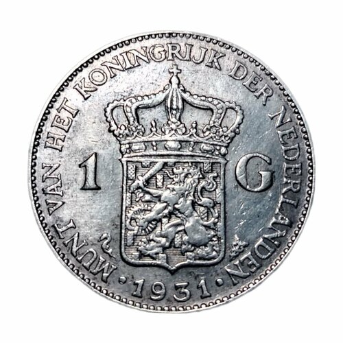 Монета 1 гульден (gulden) Нидерланды 1930 год