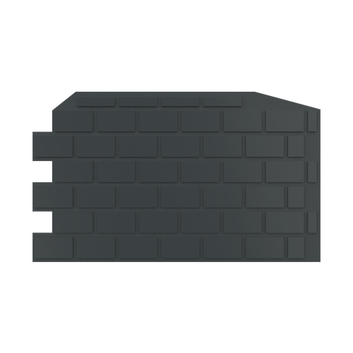 Панели для стен ПЭТ Стеновые панели 3D цвет графит - 10 шт 1710₽