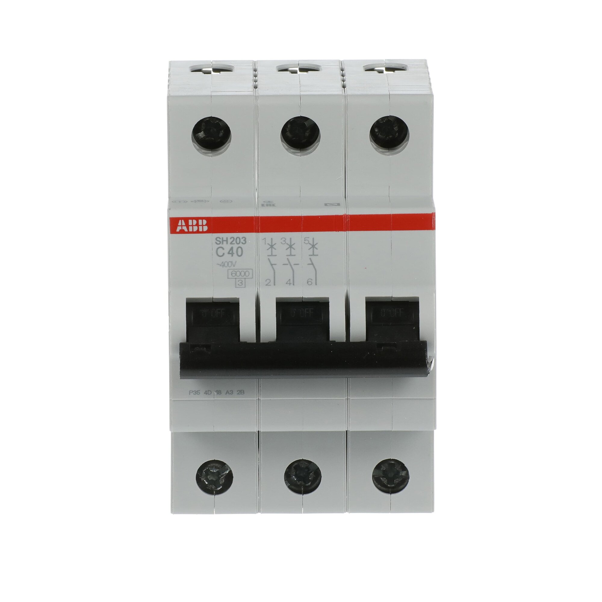 Автоматический выключатель ABB SH203 C40 6кА тип C 2CDS213001R0404