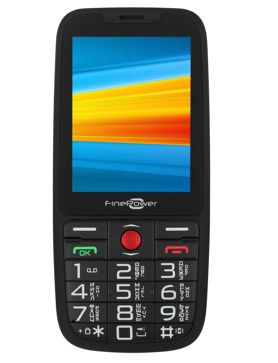 Телефон FinePower SR285, 2 SIM, черный