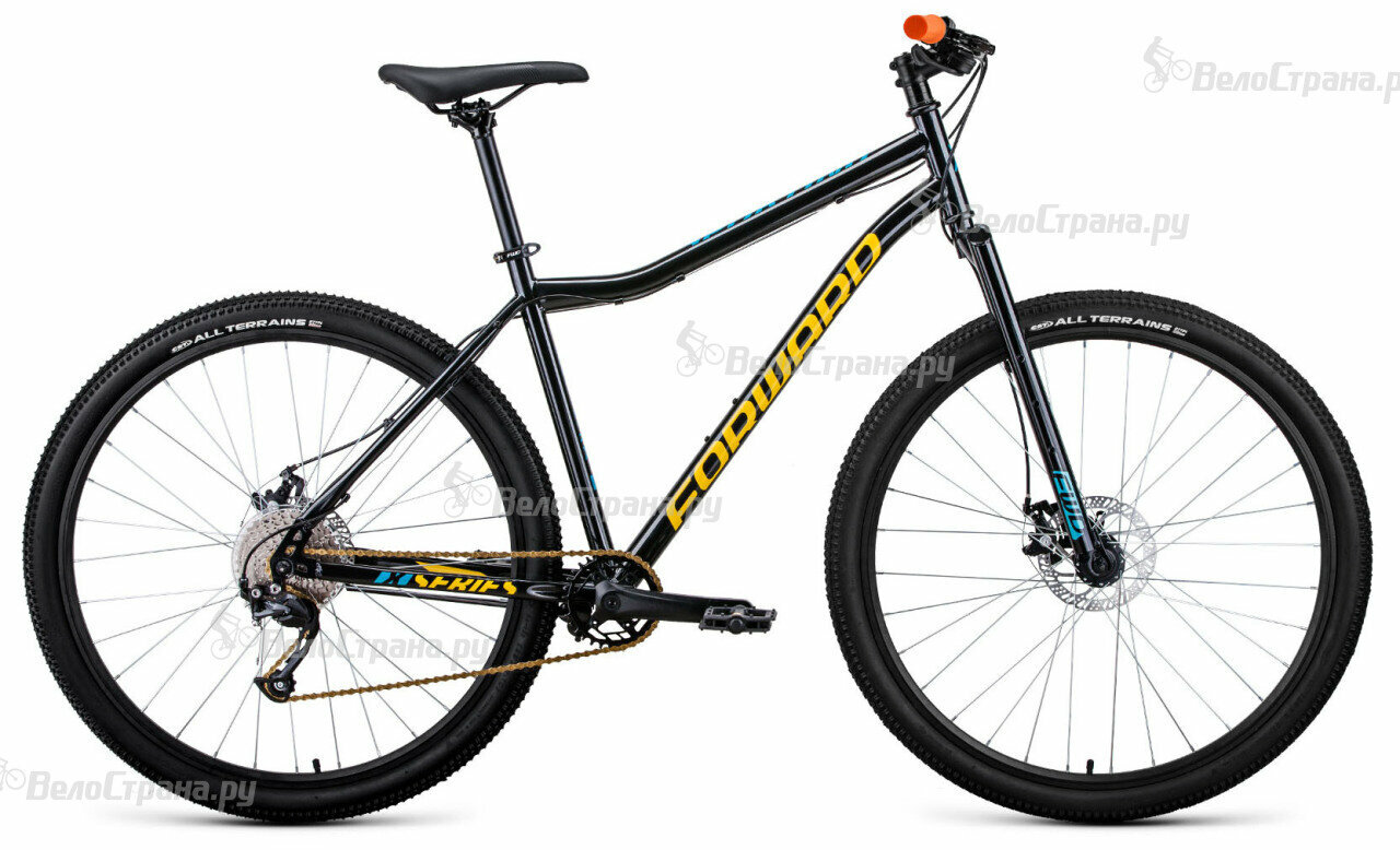 Горный велосипед Forward Sporting 29 X D (2022) 19" Черно-золотой (172-180 см)