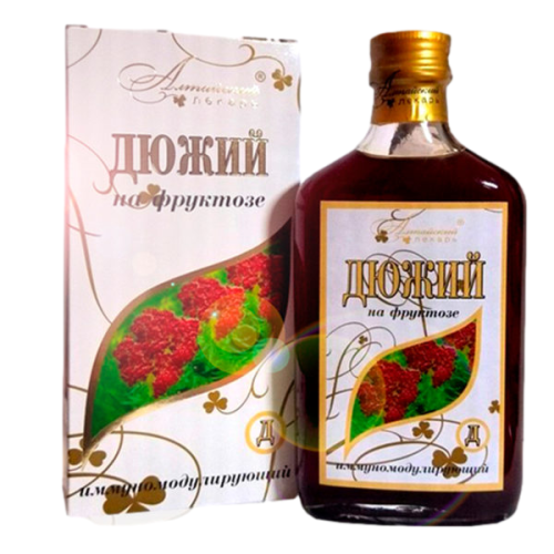 Фитобальзам (на фруктозе) Дюжий "Д", иммуномодулирующий, Алтайский лекарь, 250 мл