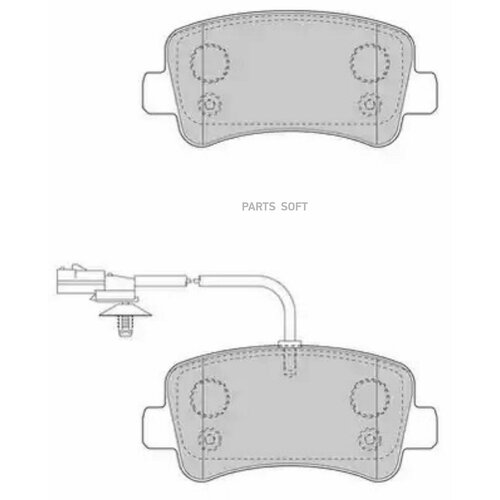 Колодки торм. зад.