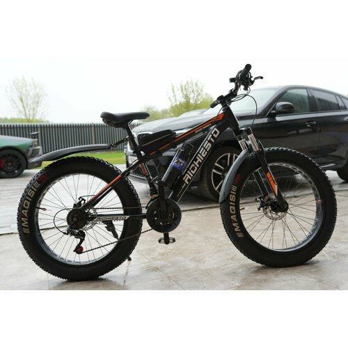 Велосипед Фэтбайк SPR Richiesto 24 Горный Спортивный Взрослый Подростковый черно-оранжевый 27200₽