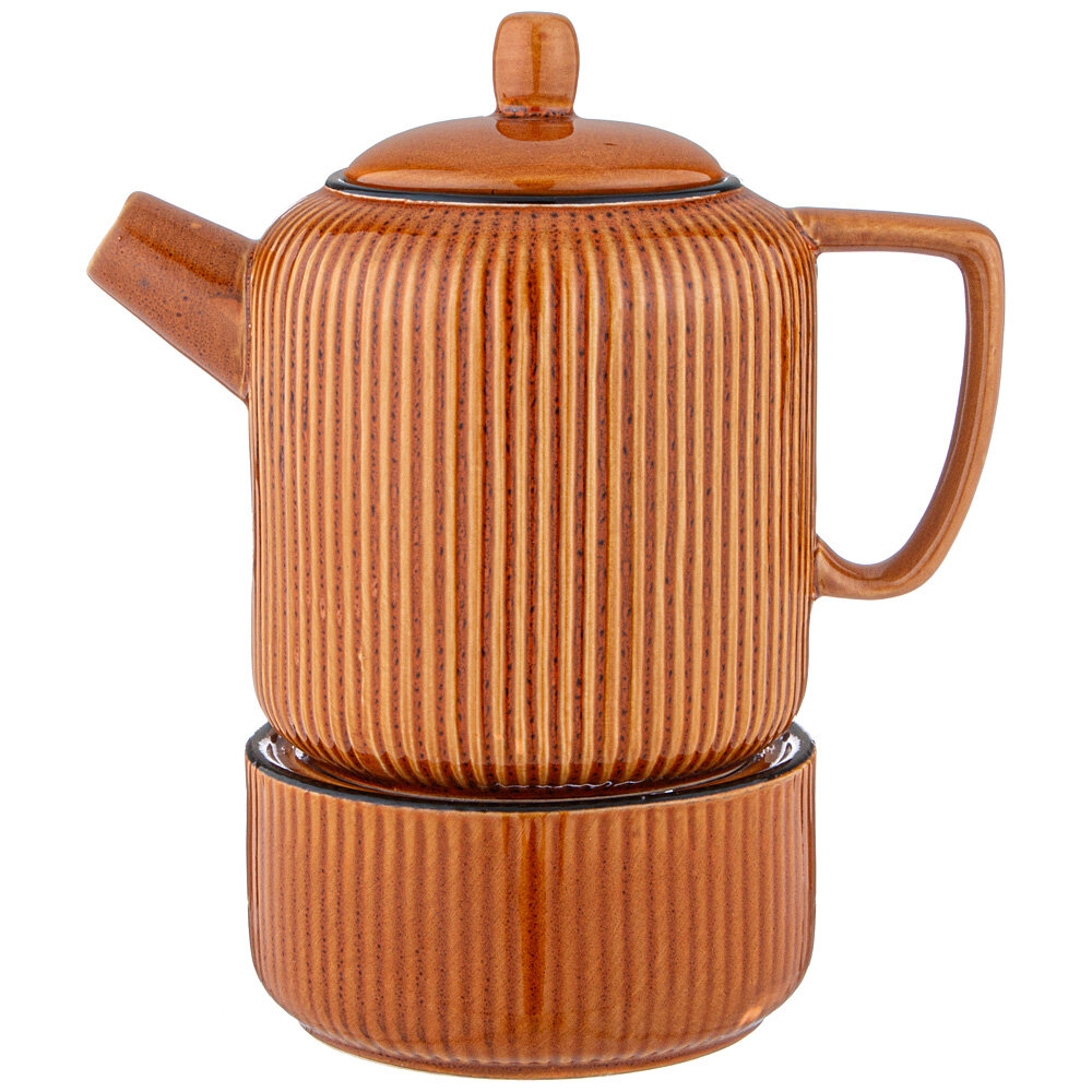 фото Чайник 900 мл арт-деко с подставкой для подогрева Lefard (197570)