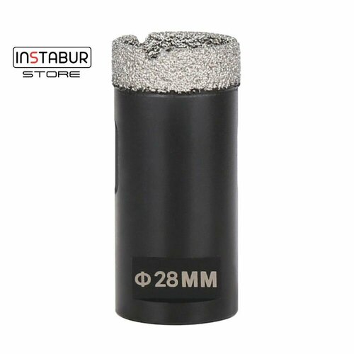 Коронка алмазная 28мм, Instabur Black на УШМ М14