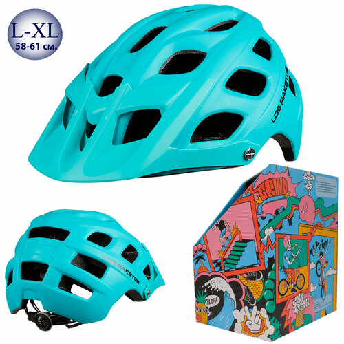 Детский велошлем защитный CRAFT (PC) Matt Blue/ L-XL (58-61)/ усиленный корпус шлем enduro mtb maya2 0 50 54см kali