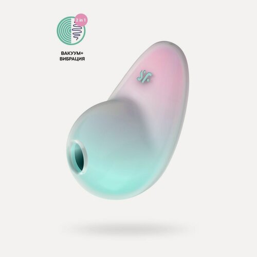 Изображение товара Вакуумный стимулятор клитора Satisfyer Pixie Dust, силикон, зеленый