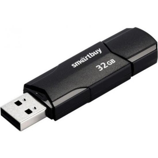 32GB USB 2.0 Флеш-накопитель SMARTBUY Clue черный (SB32GBCLU-K)