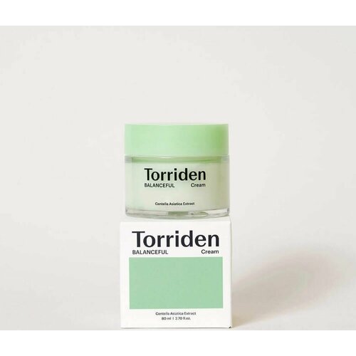 Torriden успокаивающий крем для лица с центеллой BALANCEFUL Cica Cream 80 мл кора крем комфорт успокаивающий для чувствительной кожи 50 мл кора cica sensetive