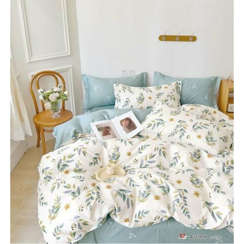 Сатиновое постельное бельё в размере Евро, 4 наволочки, MAGGI