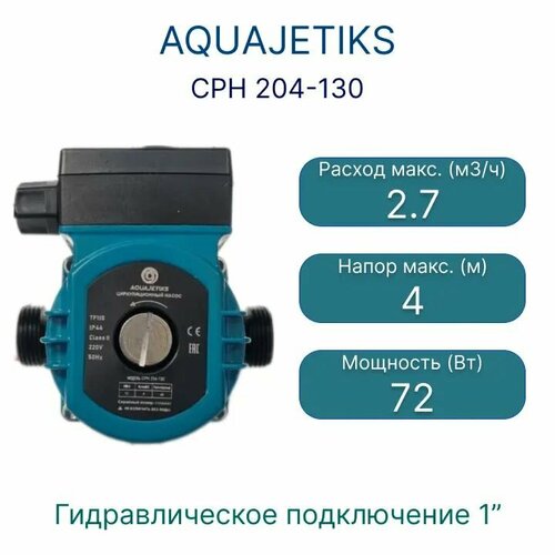Циркуляционный насос AQUAJETIKS CPH 204-130