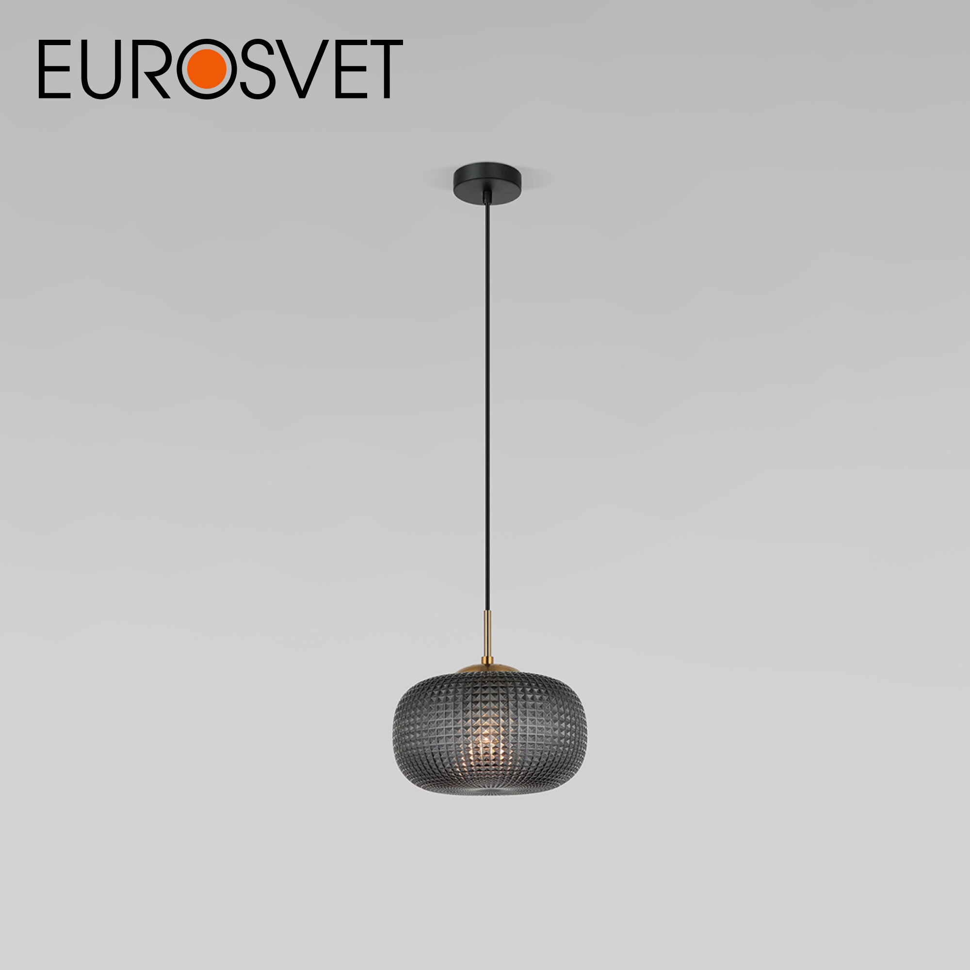 Подвесной светильник Eurosvet Gem 50262/1 темно-серый IP20