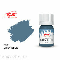 C1075 ICM Краска для творчества, 12 мл, цвет Серо-синий (Grey Blue)