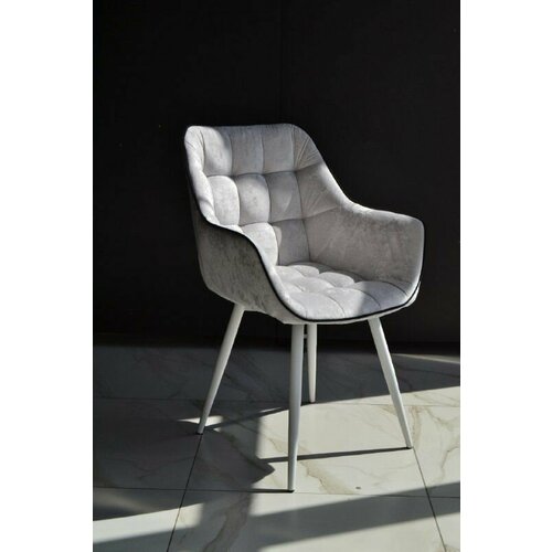 Стул Bellagio (Балладжио ) Джес 37 с черным кантом , опоры белый конус, с поворотным механизмом 360, кресло интерьерное, ткань премиум, для зала, для кухни, для офиса, с подлокотниками