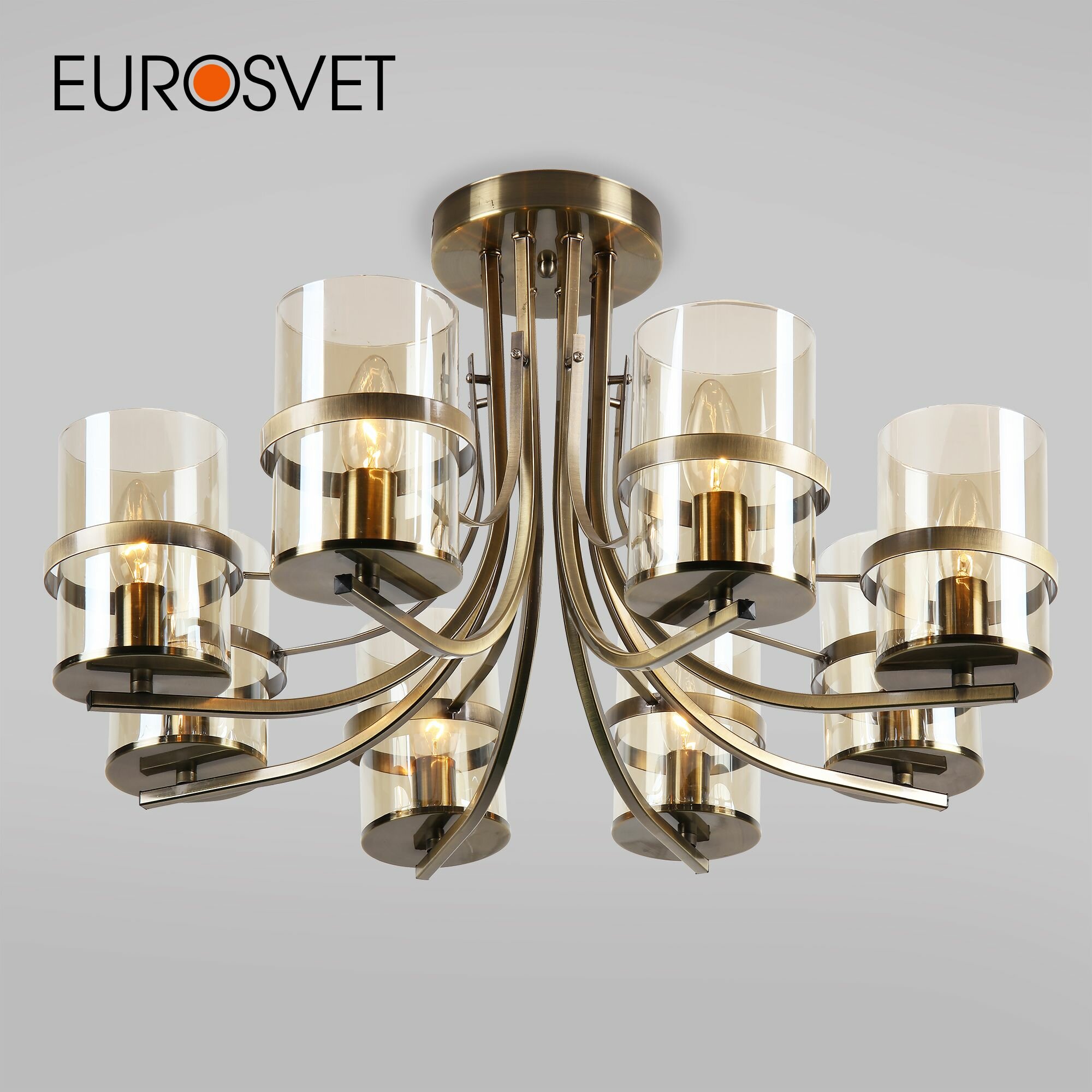 Люстра / Потолочный светильник Eurosvet Coppa 60085/8 античная бронза IP20