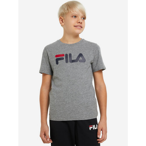 Футболка спортивная Fila, размер 146-152, серый футболка fila размер 146 152 желтый