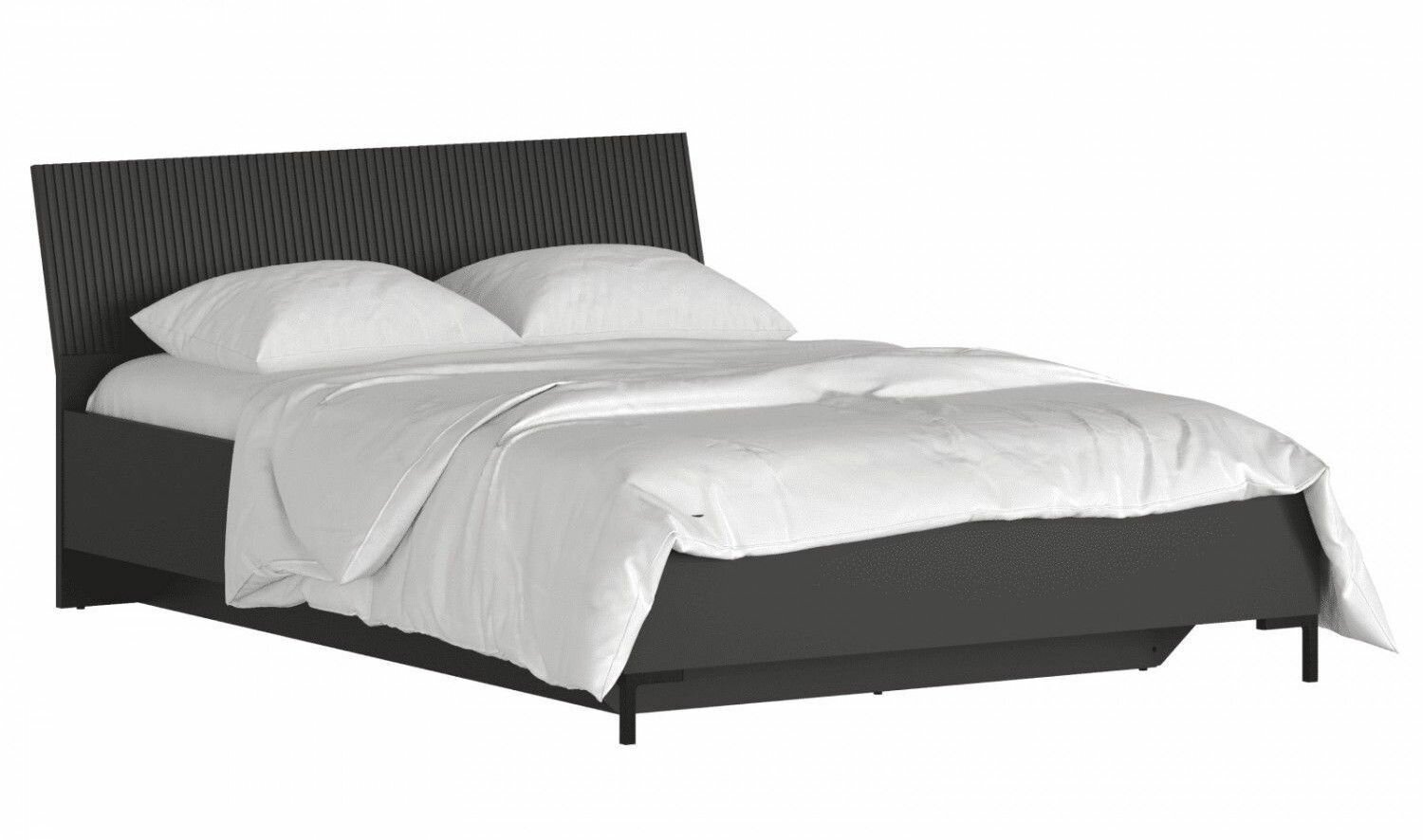 фото Кровать Black Red White Сан Джиминьяно LOZ140х200 (Антрацитовый/Готика)