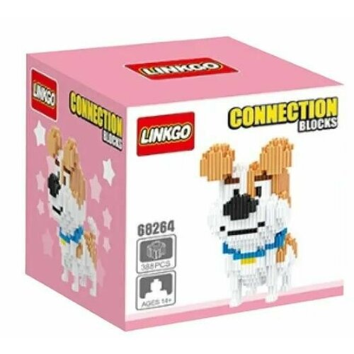 3D Конструктор Собака Макс Из Мультфильма Тайная Жизнь Домашних Животных, 388 блоков