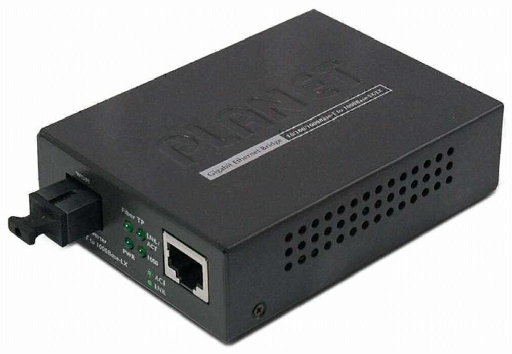 Медиаконвертер Медиаконвертер PLANET GT-806A15, black