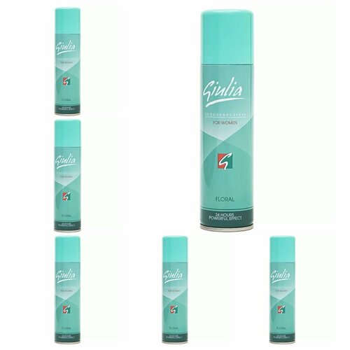ATAK GIULIA DEODORANT FLORAL Дезодорант женский 150 мл 6 штук 829₽