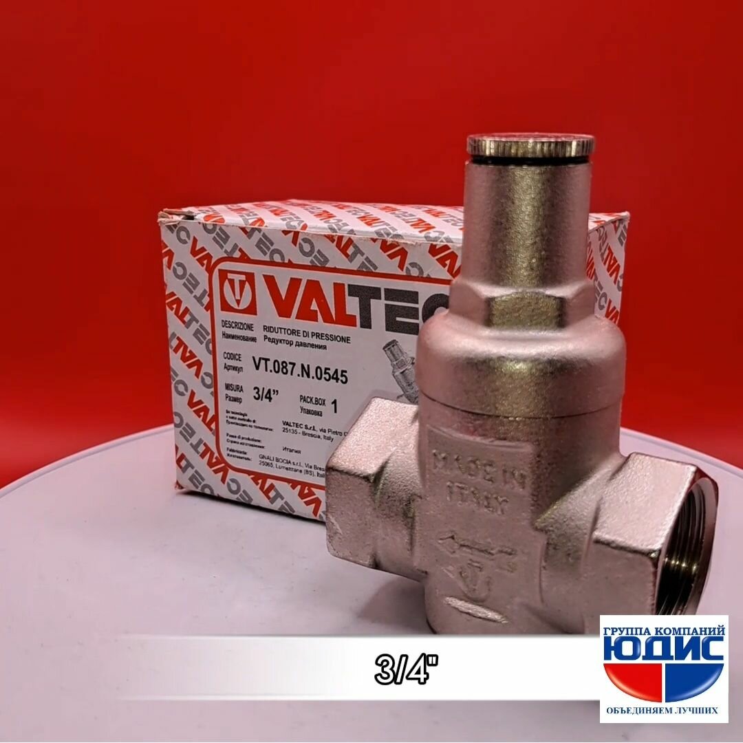 фото Редуктор давления VALTEC (VT.087. N.0545) 3/4 ВР(г) поршневой без подключения манометра